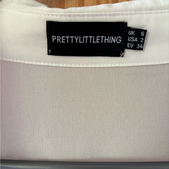 PrettyLittleThing Cream Blouse - Picture 3 of 3